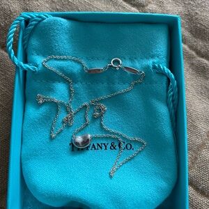 Tiffany & Co Elsa Peretti Bean Pendant Necklace